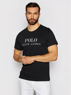 Koszulki męskie - Ralph Lauren Polo T-Shirt Crw 714830278007 Czarny Regular Fit - grafika 1