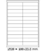 Etykiety samoprzylepne i bloki etykiet - Samoprzylepne etykiety 210 x 74,2 mm, 4 etykiet, A4, 100 arkuszy - miniaturka - grafika 1