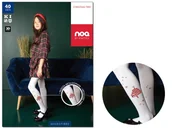 Rajstopy - Rajstopy dziewczęce świąteczne z choinką 40 den 128-134 Bianco - miniaturka - grafika 1