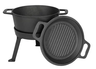 Kociołek 3w1 żeliwny 10l mk601 - Gadżety do domu - miniaturka - grafika 1