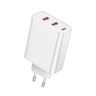 Ładowarki do telefonów - Baseus Speed PPS ładowarka Quick Charge 3.0 / 4+ 2x USB / USB Typ C PD Power Delivery 5A 60W biały (CCFS-G02) - miniaturka - grafika 1