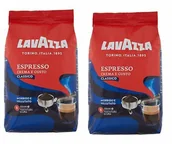 Kawa - Kawa ziarnista Crema e Gusto Classico zestaw 2x1kg - Lavazza - miniaturka - grafika 1