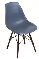 Krzesła - Krzesło MIA HOME Comet, ciemnoszaro-brązowe, 81x46x40 cm - miniaturka - grafika 1