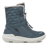 Śniegowce damskie - SUPERFIT DZIECIĘCE ŚNIEGOWCE ZE SKÓRĄ LOGO 33 6AA - miniaturka - grafika 1