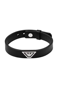 Emporio Armani bransoletka skórzana męska EGS3128040 - Bransolety męskie - miniaturka - grafika 1