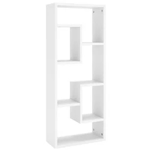 vidaXL vidaXL Półka ścienna, biała, 36x16x90 cm, płyta wiórowa - Półki do salonu - miniaturka - grafika 1