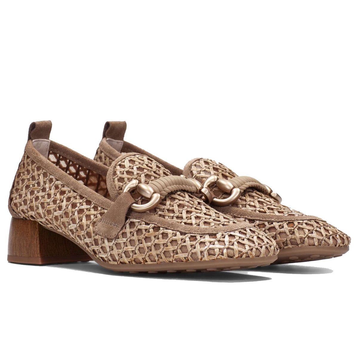 Mokasyny damskie na obcasie Hispanitas RHV264828 MARRAKECH-V26 DESERT R.38