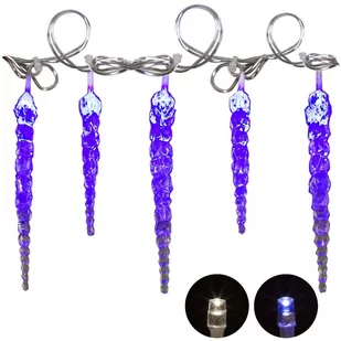 VOLTRONIC Świąteczne dekoracyjne oświetlenie - sople - 40 LED - niebieskie - Oświetlenie świąteczne VOLTRONIC Świąteczne dekoracyjne oświetlenie - sople - 40 LED - niebieskie - Oświetlenie świąteczne - miniaturka - grafika 1