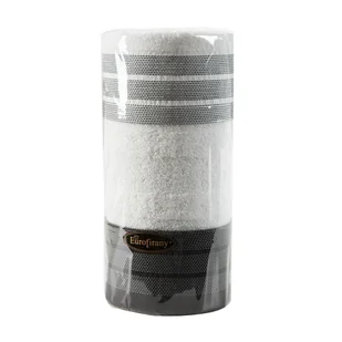 Komplet ręczników 2 cz. 2x50x90 biały czarny 500 g/m2 frotte zestaw upominkowy 23 - Ręczniki - miniaturka - grafika 1