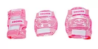 Ochraniacze - Ochraniacze na rolki Croxer Fibre Pink M - Zestaw - miniaturka - grafika 1
