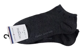 TOMMY  HILFIGER DAMSKIE STOPKI 2 PARY GREY 343024001 758 - Rozmiar: 35-38 - Skarpetki damskie - miniaturka - grafika 1