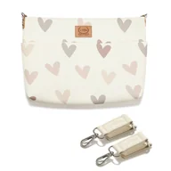 Torby i organizery dla mam - La Millou - Organizer do wózka Feeria HEARTBEAT BEIGE - miniaturka - grafika 1