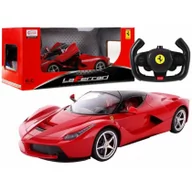 Zabawki zdalnie sterowane - Rastar Auto R/C Ferrari 1:24 Czerwone na pilota 4669 - miniaturka - grafika 1