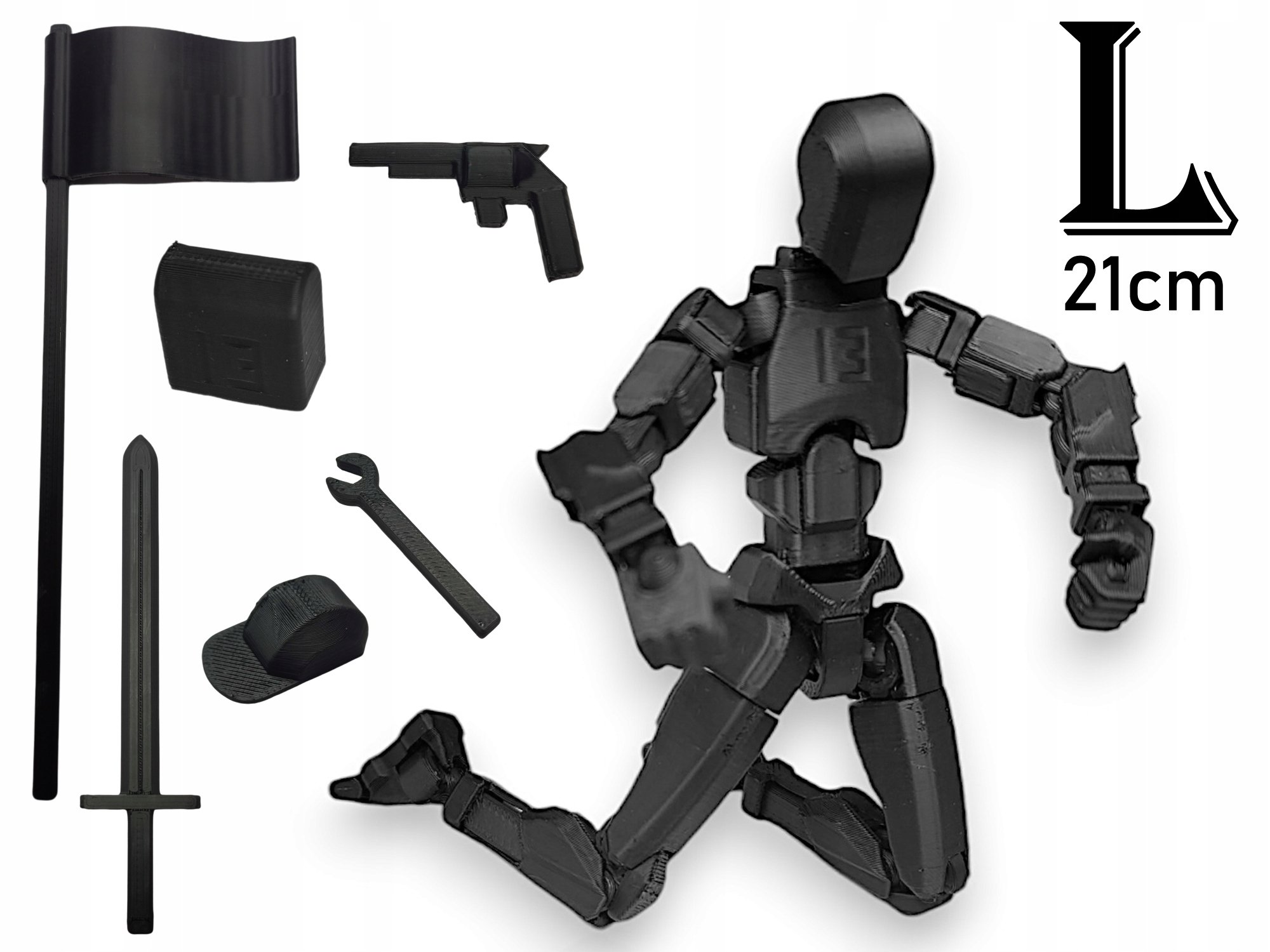 Figurka Legendy Ai Robot Manekin Dummy 13 Black Mat r. Large 21cm
