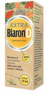 PhytoPharm Biaron D EXTRA spray do ust 10 ml - Witaminy i minerały - miniaturka - grafika 1
