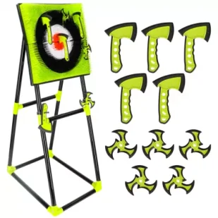 Dart tarcza silikonowa toporek x5 gwiazdka x5 21" - Zabawki i gry sportowe - miniaturka - grafika 1