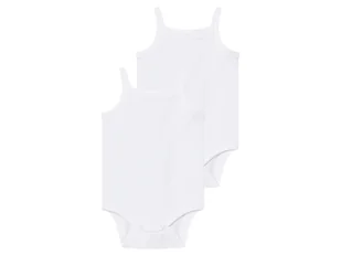 Lupilu Body niemowlęce z bawełny 2 sztuki Biały 50/56 - Body dla niemowląt Lupilu Body niemowlęce z bawełny 2 sztuki Biały 50/56 - Body dla niemowląt - miniaturka - grafika 1