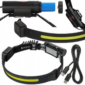 Latarki - Latarka czołowa elastyczna 500lm BRENNENSTUHL z czujnikiem USB-C - miniaturka - grafika 1