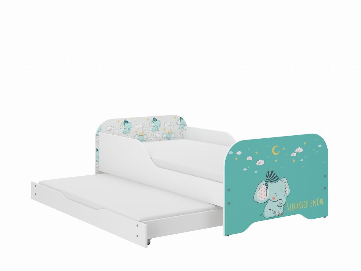 Łóżko dziecięce MIKI 160x80 SŁONIK z funkcją spania (1)