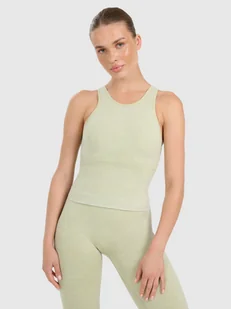 4F Top do jogi i pilatesu slim szybkoschnący damski - zielony M/L - Koszulki sportowe damskie 4F Top do jogi i pilatesu slim szybkoschnący damski - zielony M/L - Koszulki sportowe damskie - miniaturka - grafika 1