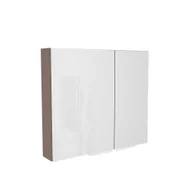 Szafki łazienkowe - Szafka łazienkowa wisząca z lustrem Devo Vena 2.0 80 cm lewa structure stone grey VE2-SWL2DL80-F101L65 - miniaturka - grafika 1