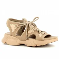 Sandały damskie - Sandały damskie beżowe CARINII - Carinii - miniaturka - grafika 1