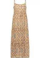 Sukienki - IZIA Damska sukienka maxi z ramiączkami spaghetti Gaya, pomarańczowo-złota, XL, pomarańczowy złoty, XL - miniaturka - grafika 1