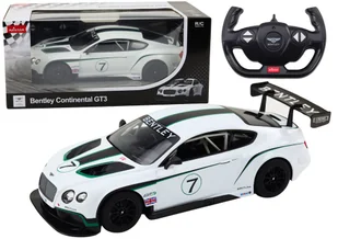 Auto Sportowe RC 1:14 Bentley Continental GT3 Biały - Zabawy w naśladowanie dorosłych - miniaturka - grafika 1