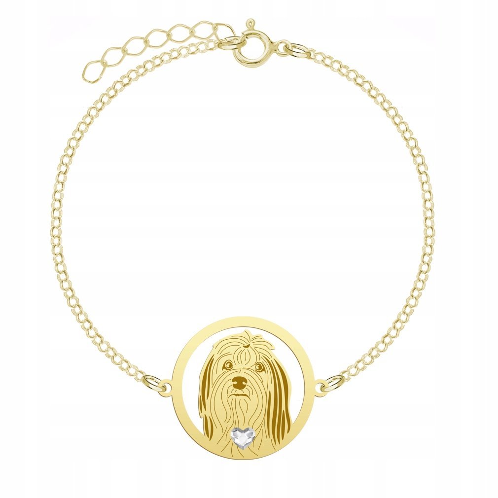 Bransoletka Złota Lwi Piesek 925 Prezent Biżuteria Kobieta GRAWER GRATIS