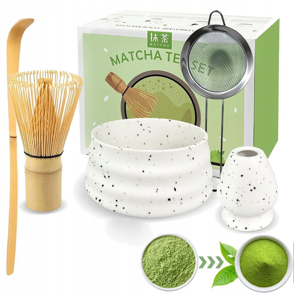 Zestaw Prezentowy Do Herbaty Matcha Zestaw Matcha Z Trzepaczką 5w1