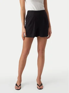 Vero Moda Szorty materiałowe Jesmilo 10279694 Czarny Regular Fit - Spodenki damskie - miniaturka - grafika 1