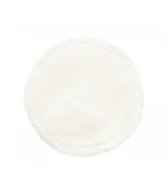 Waciki, płatki i patyczki kosmetyczne - Wild Nature Wielorazowy wacik kosmetyczny, biały, welurowy 676 - miniaturka - grafika 1