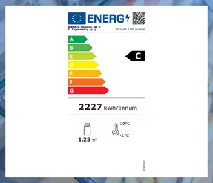 Szafa chłodnicza przeszklona SCh-SR 1200 ECOline RAPA - Szafy i witryny chłodnicze - miniaturka - grafika 4