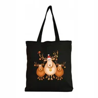 Torby i wózki na zakupy - Eko Torba na ramię Zakupy Shopper Torebka Grinch Świąteczna Renifer #24 - miniaturka - grafika 1