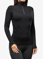 Kalesony - Bluza termoaktywna damska Brubeck Extreme Merino - black - miniaturka - grafika 1