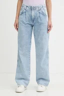 Spodnie damskie - Pepe Jeans jeansy damskie high waist PL205082 - miniaturka - grafika 1