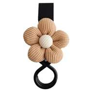 Akcesoria do wózków - Uchwyt Zaczep Do Wózka Na Torbę Uniwersalny Rzep Kwiatek Wzór 2 - miniaturka - grafika 1