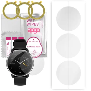 3x Folia hydrożelowa do Withings Move - apgo Smartwatch Hydrogel Protection Ochrona na ekran smartwatcha - Akcesoria do smartwatchy - miniaturka - grafika 1