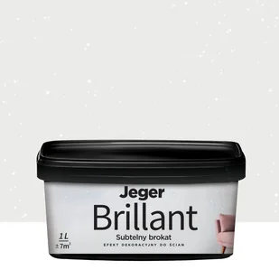 Powłoka dekoracyjna Jeger Brillant 1 l Snow - Tynki - miniaturka - grafika 1