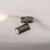 Lampy sufitowe - Lucea Spot sufitowy Spotte, czarny-chrom, 1-punktowy - miniaturka - grafika 1