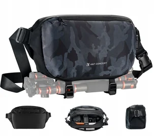 Torba Fotograficzna Walizka Saszetka Etui Na Aparat Kamerę Telefon K&f 10l / Urban Camo / Kf13.157v4 - Torby fotograficzne i futerały - miniaturka - grafika 1