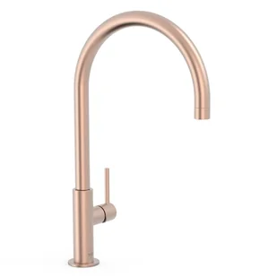 Bateria umywalkowa nablatowa Tres Study różowe złoto mat 26290401OPM - Baterie umywalkowe - miniaturka - grafika 1