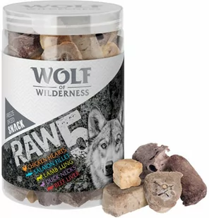 Wolf of Wilderness Wolf of Wilderness RAW 5 mix liofilizowanych przysmaków) 450 g 3 x 150 g)| Dostawa GRATIS od 89 zł + BONUS do pierwszego zamówienia - Przysmaki dla psów Wolf of Wilderness Wolf of Wilderness RAW 5 mix liofilizowanych przysmaków) 450 g 3 x 150 g)| Dostawa GRATIS od 89 zł + BONUS do pierwszego zamówienia - Przysmaki dla psów - miniaturka - grafika 1