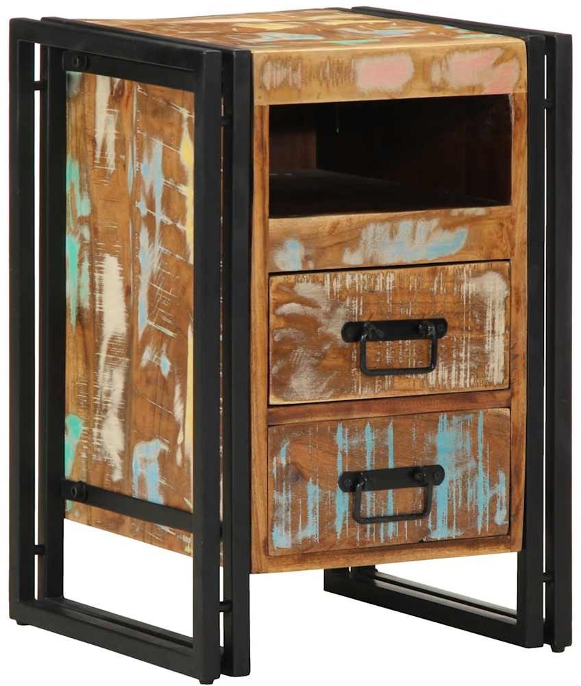 vidaXL Szafka nocna, 40x40x59 cm, lite drewno odzyskane