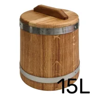 Beczki - Beczka drewniana dębowa do kiszenia 15l - miniaturka - grafika 1