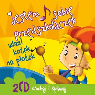 Barbara Pliszka, A'Vista Jestem sobie przedszkolaczek Wlazł kotek na płotek 2 CD Barbara Pliszka AVista - Muzyka dla dzieci - miniaturka - grafika 1