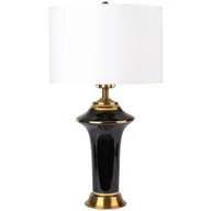 Lampy stojące - Lampa stołowa ceramiczna MODERN czarna - miniaturka - grafika 1