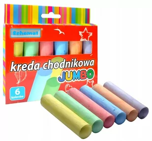 kreda chodnikowa jumbo 6 kolorów - Kreda - miniaturka - grafika 1
