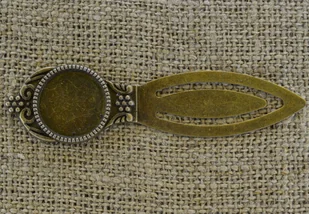 [171122] Zakładka do książki na kaboszon 18mm brąz - Zakładki indeksujące - miniaturka - grafika 1