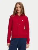 Bluzy damskie - Guess Jeans Bluza W4YQ03 KC811 Czerwony Regular Fit - miniaturka - grafika 1